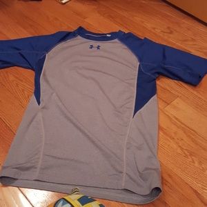 Under Armour Gray and Blue short sleeved short